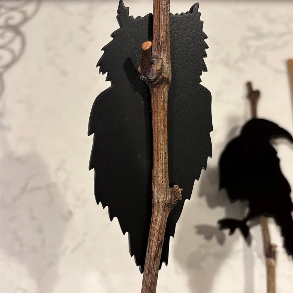 Pottery Barn Spooky Silhouette Halloween Decor - Owl/Raven